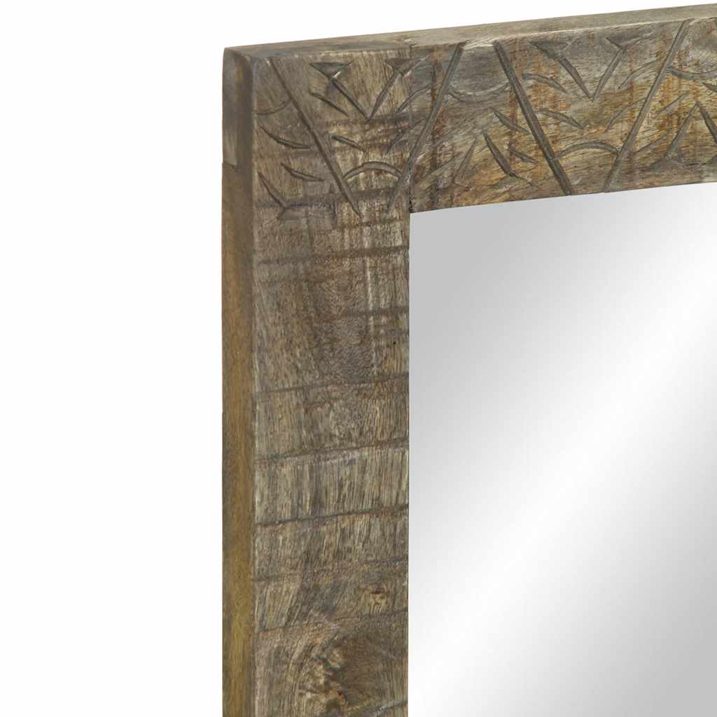 Badkamerspiegel 50x2,5x70 cm massief mangohout is nu te koop bij PeponiXL, paradijselijk wonen!