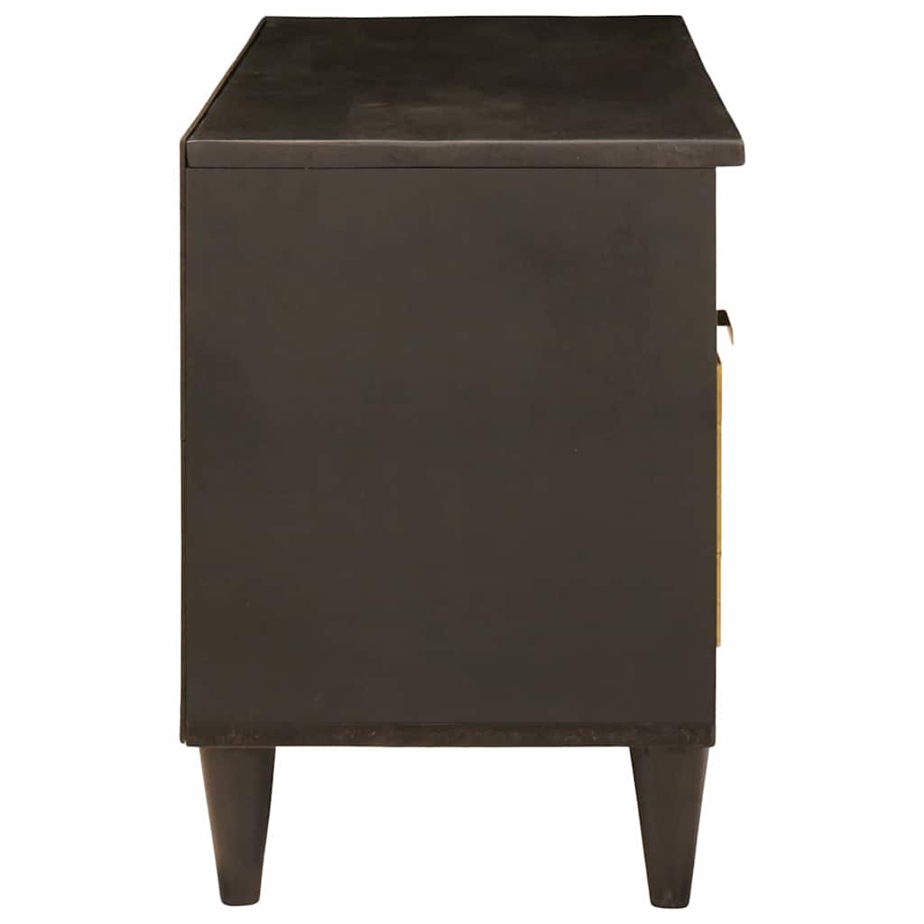 TV-kast met lade Zwart en Goud 100 x 33 x 46 cm Bewerkt hout is nu te koop bij PeponiXL, paradijselijk wonen!