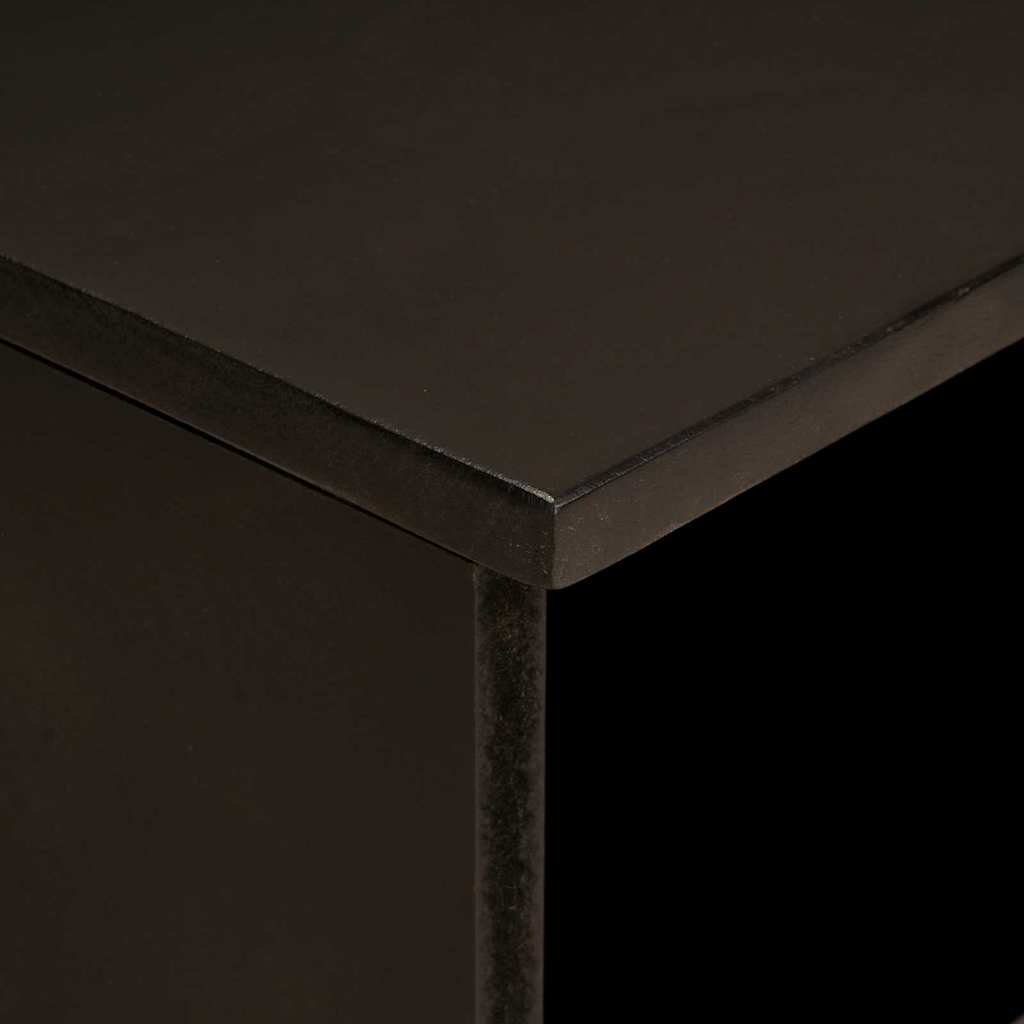 TV-kast met lade Zwart en Goud 80 x 33 x 46 cm Bewerkt hout is nu te koop bij PeponiXL, paradijselijk wonen!