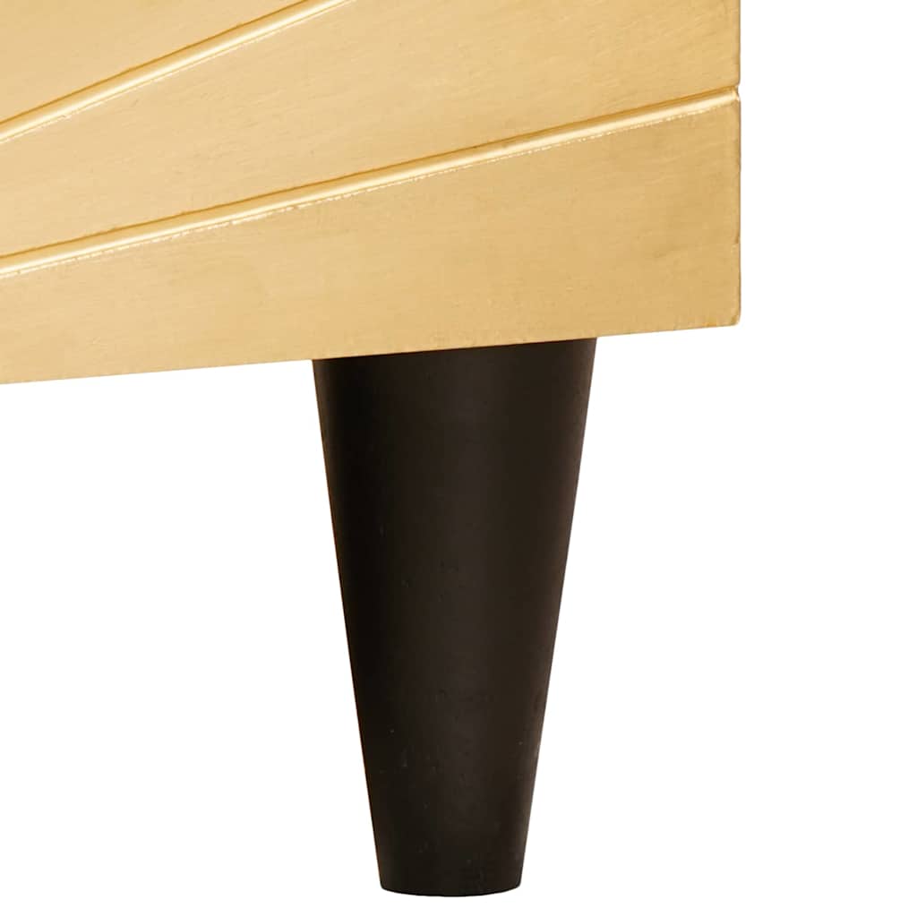 TV-kast met lade Zwart en Goud 80 x 33 x 46 cm Bewerkt hout is nu te koop bij PeponiXL, paradijselijk wonen!