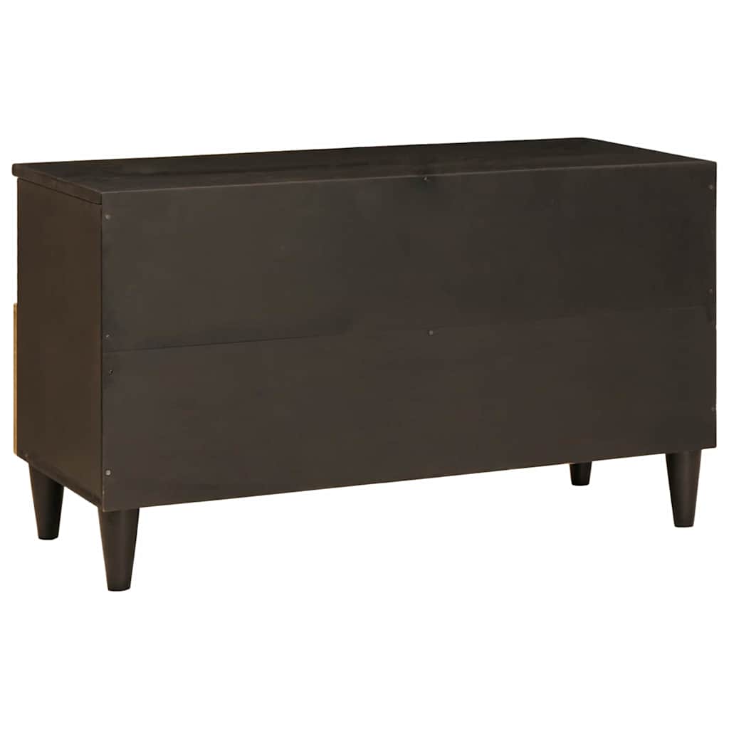 TV-kast met lade Zwart en Goud 80 x 33 x 46 cm Bewerkt hout is nu te koop bij PeponiXL, paradijselijk wonen!