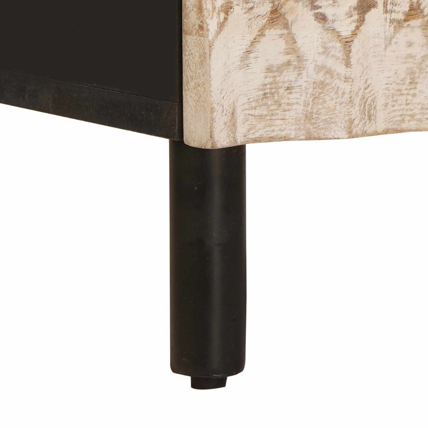 Nachtkastje 2 pcs Wit 40 x 33 x 46 cm Massief Mango Hout is nu te koop bij PeponiXL, paradijselijk wonen!