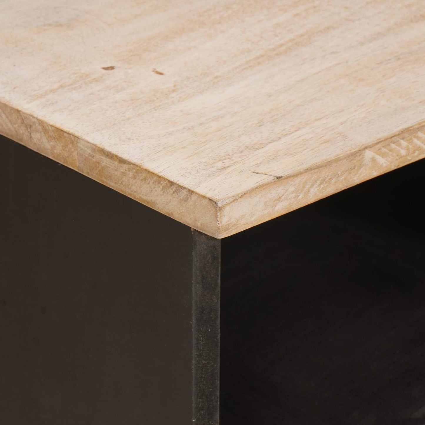 TV-kast Witte Was Afwerking 70 x 33 x 46 cm Massief Mango Hout is nu te koop bij PeponiXL, paradijselijk wonen!