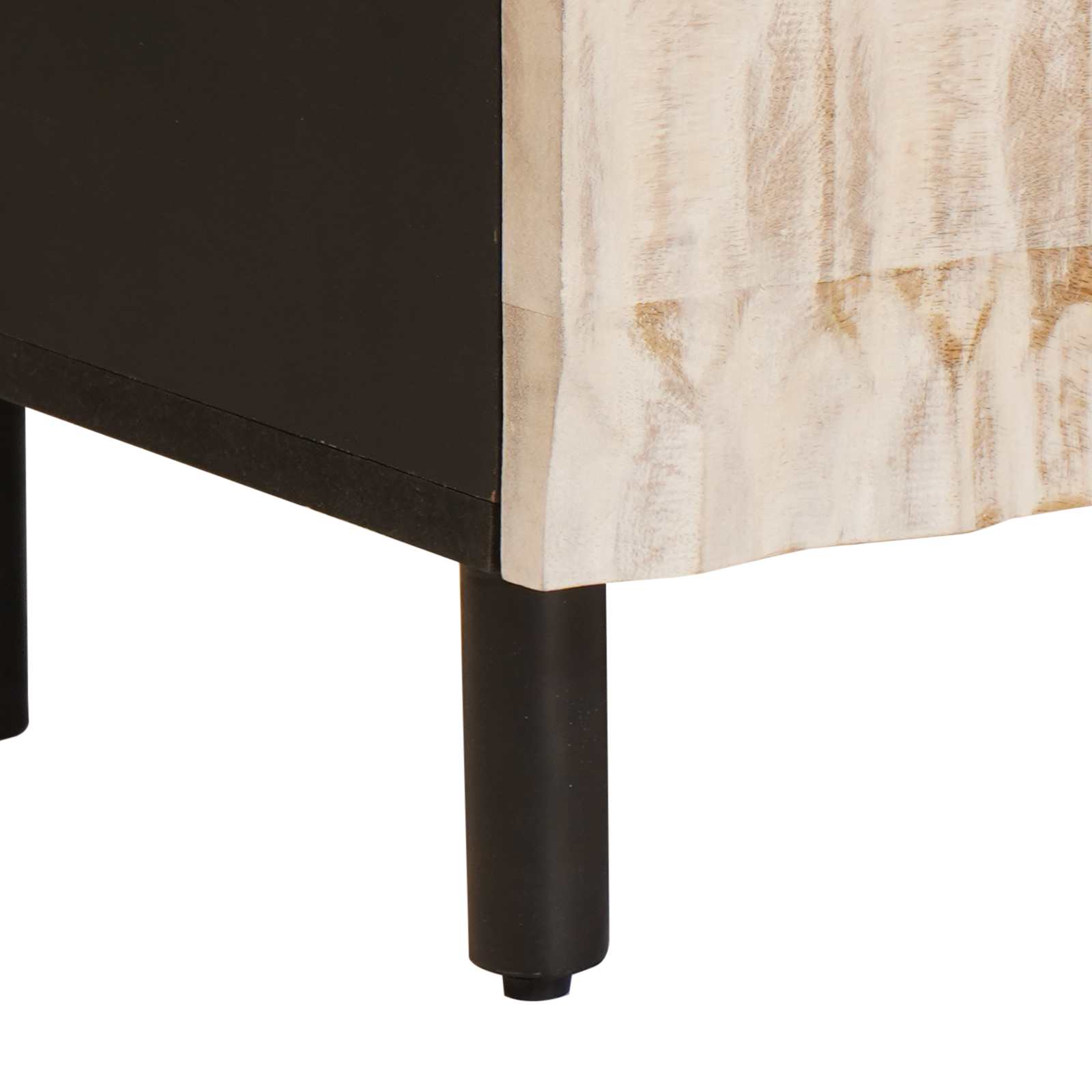 TV-kast Witte Was Afwerking 70 x 33 x 46 cm Massief Mango Hout is nu te koop bij PeponiXL, paradijselijk wonen!