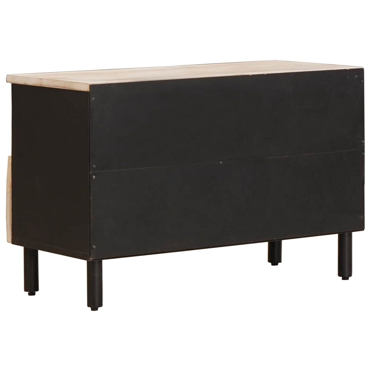 TV-kast Witte Was Afwerking 70 x 33 x 46 cm Massief Mango Hout is nu te koop bij PeponiXL, paradijselijk wonen!