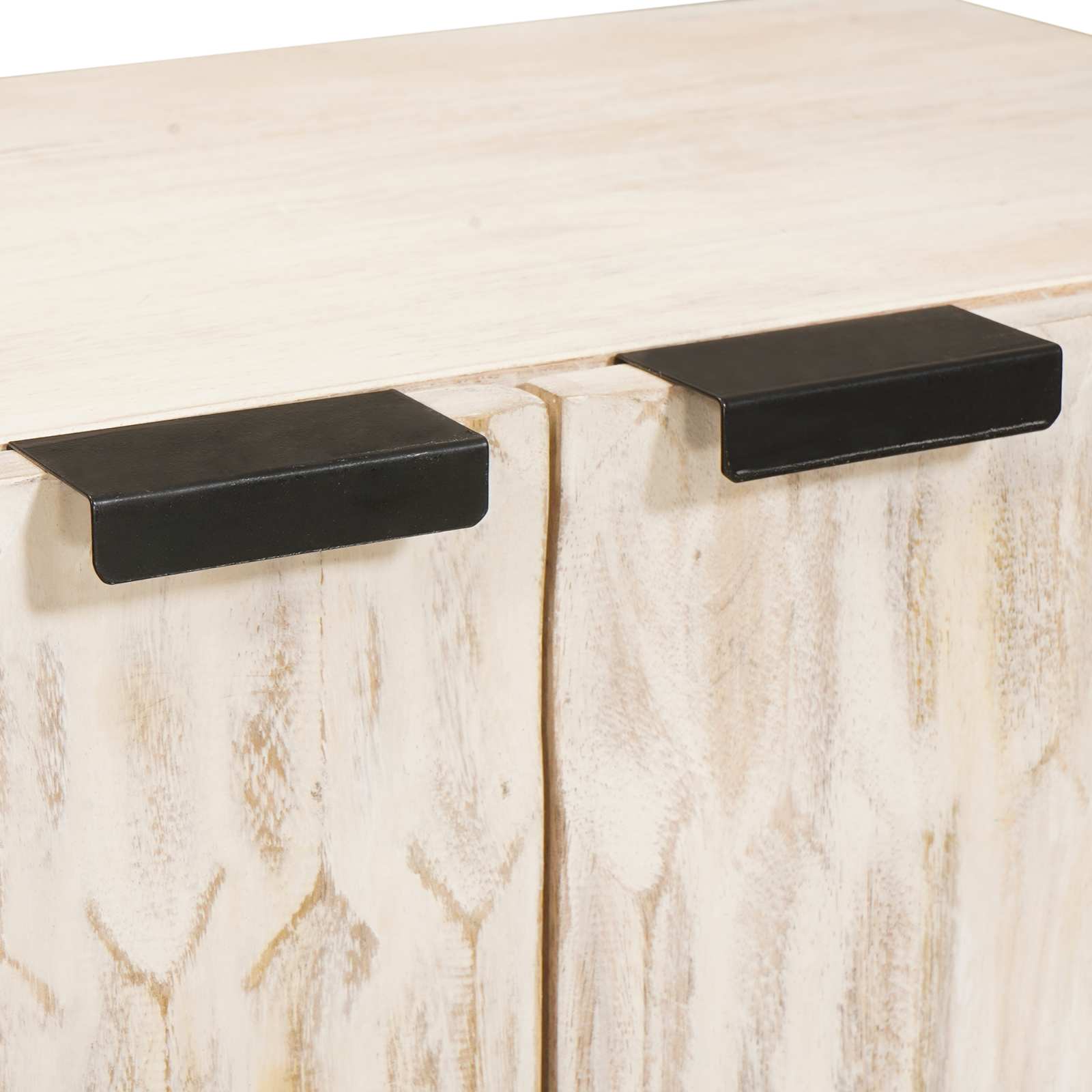 Dressoir Witte Was Afwerking 60 x 33 x 75 cm Massief Mango Hout is nu te koop bij PeponiXL, paradijselijk wonen!