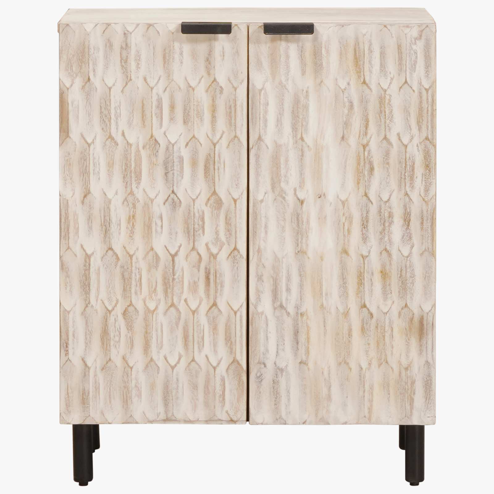 Dressoir Witte Was Afwerking 60 x 33 x 75 cm Massief Mango Hout is nu te koop bij PeponiXL, paradijselijk wonen!