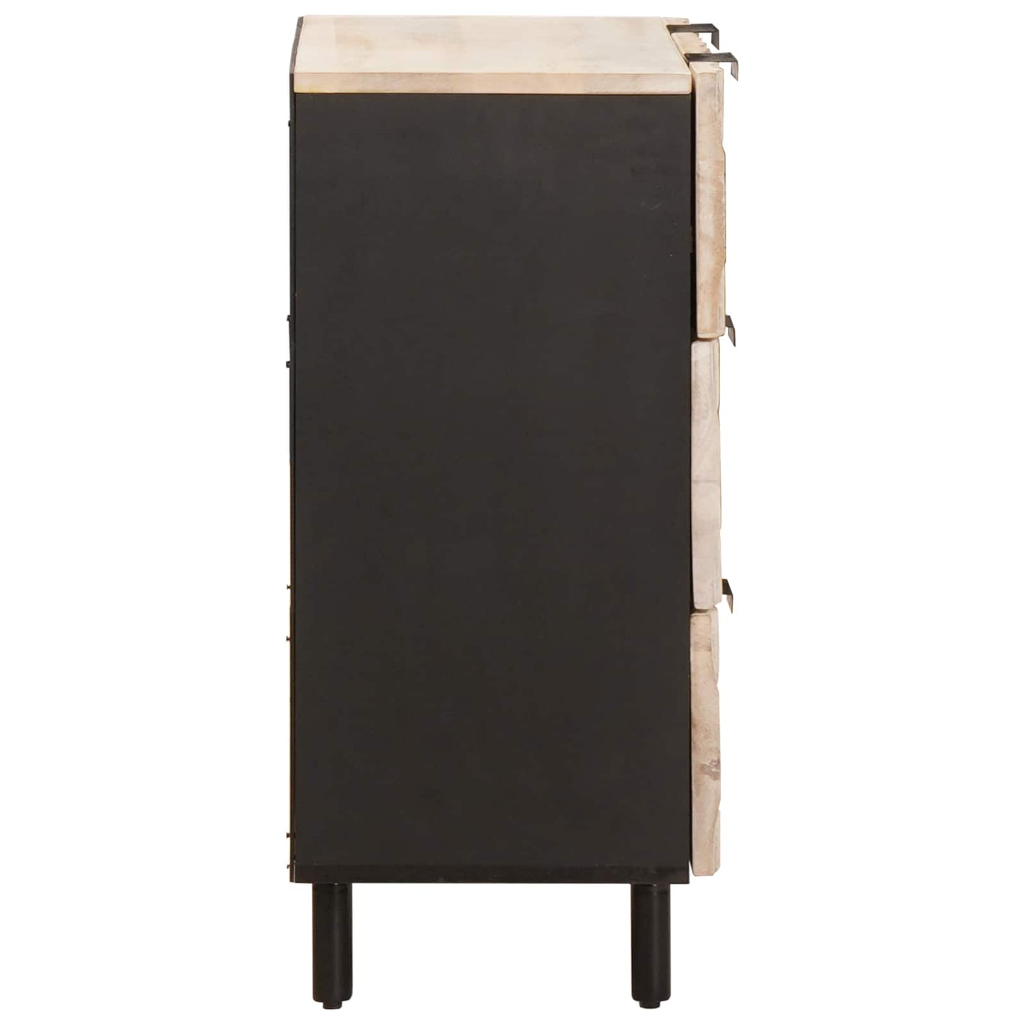 Dressoir Witte Was Afwerking 60 x 33 x 75 cm Massief Mango Hout is nu te koop bij PeponiXL, paradijselijk wonen!