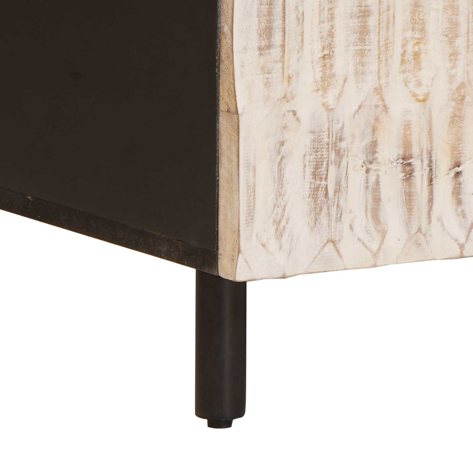 Salontafel Wit 80 x 50 x 40 cm Massief Mango Hout is nu te koop bij PeponiXL, paradijselijk wonen!