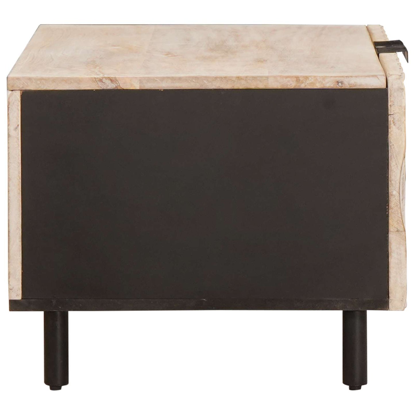 Salontafel Wit 80 x 50 x 40 cm Massief Mango Hout is nu te koop bij PeponiXL, paradijselijk wonen!