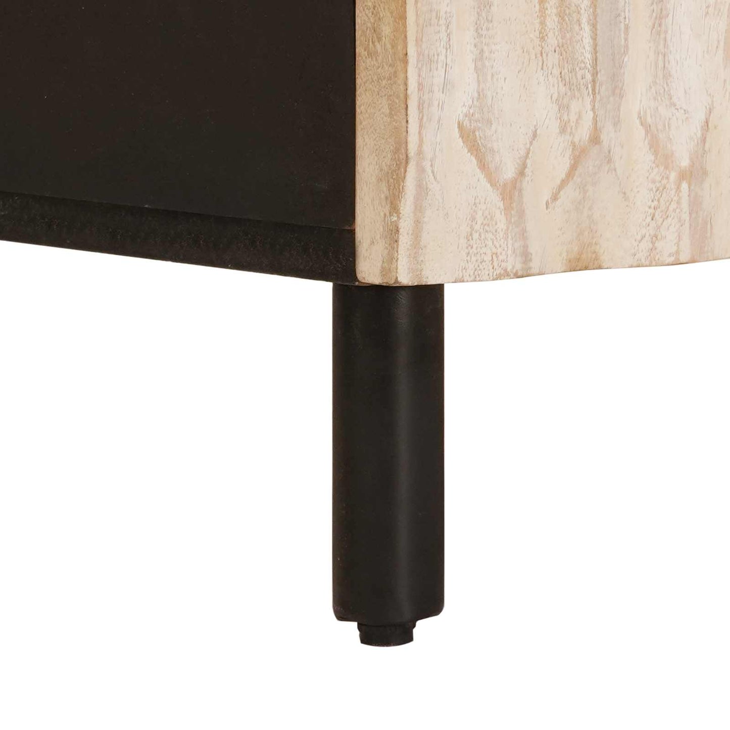 Nachtkastje met lade Wit 50 x 33 x 60 cm Massief Mango Hout is nu te koop bij PeponiXL, paradijselijk wonen!