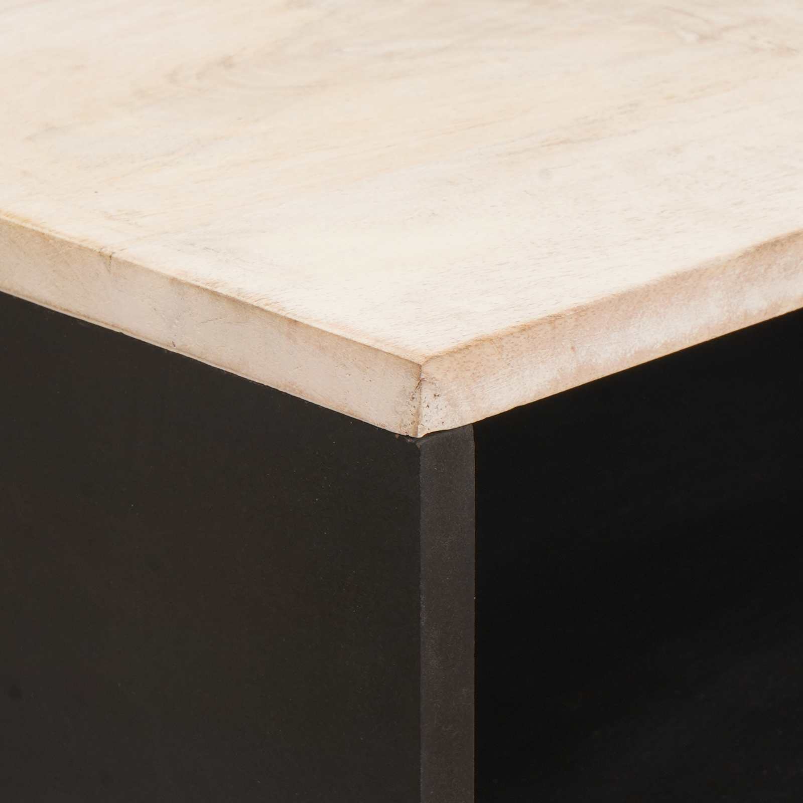 Nachtkastje met lade Wit 50 x 33 x 60 cm Massief Mango Hout is nu te koop bij PeponiXL, paradijselijk wonen!