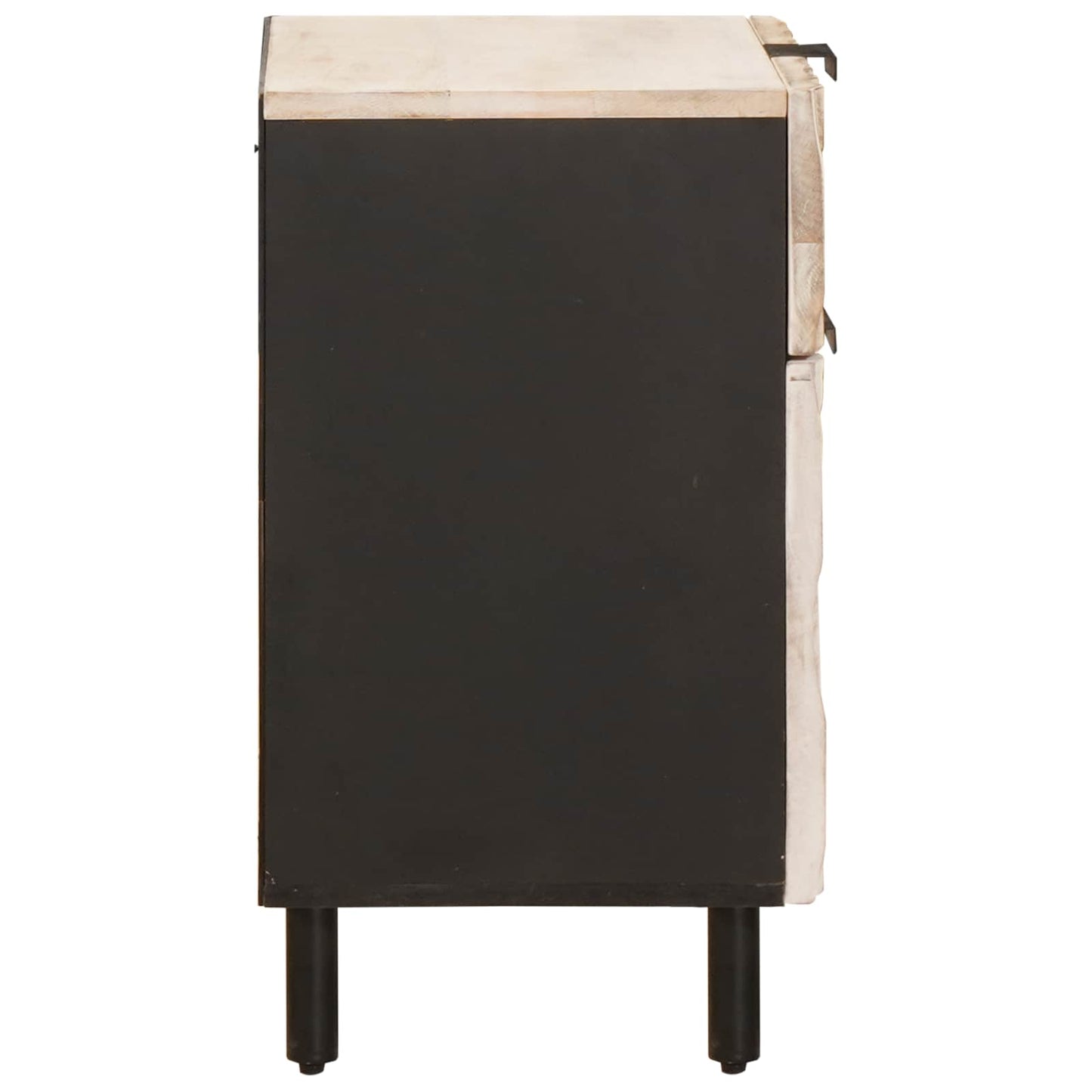 Nachtkastje met lade Wit 50 x 33 x 60 cm Massief Mango Hout is nu te koop bij PeponiXL, paradijselijk wonen!