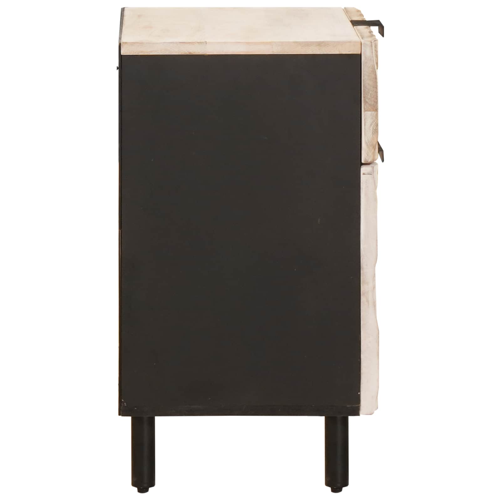 Nachtkastje met lade Wit 50 x 33 x 60 cm Massief Mango Hout is nu te koop bij PeponiXL, paradijselijk wonen!