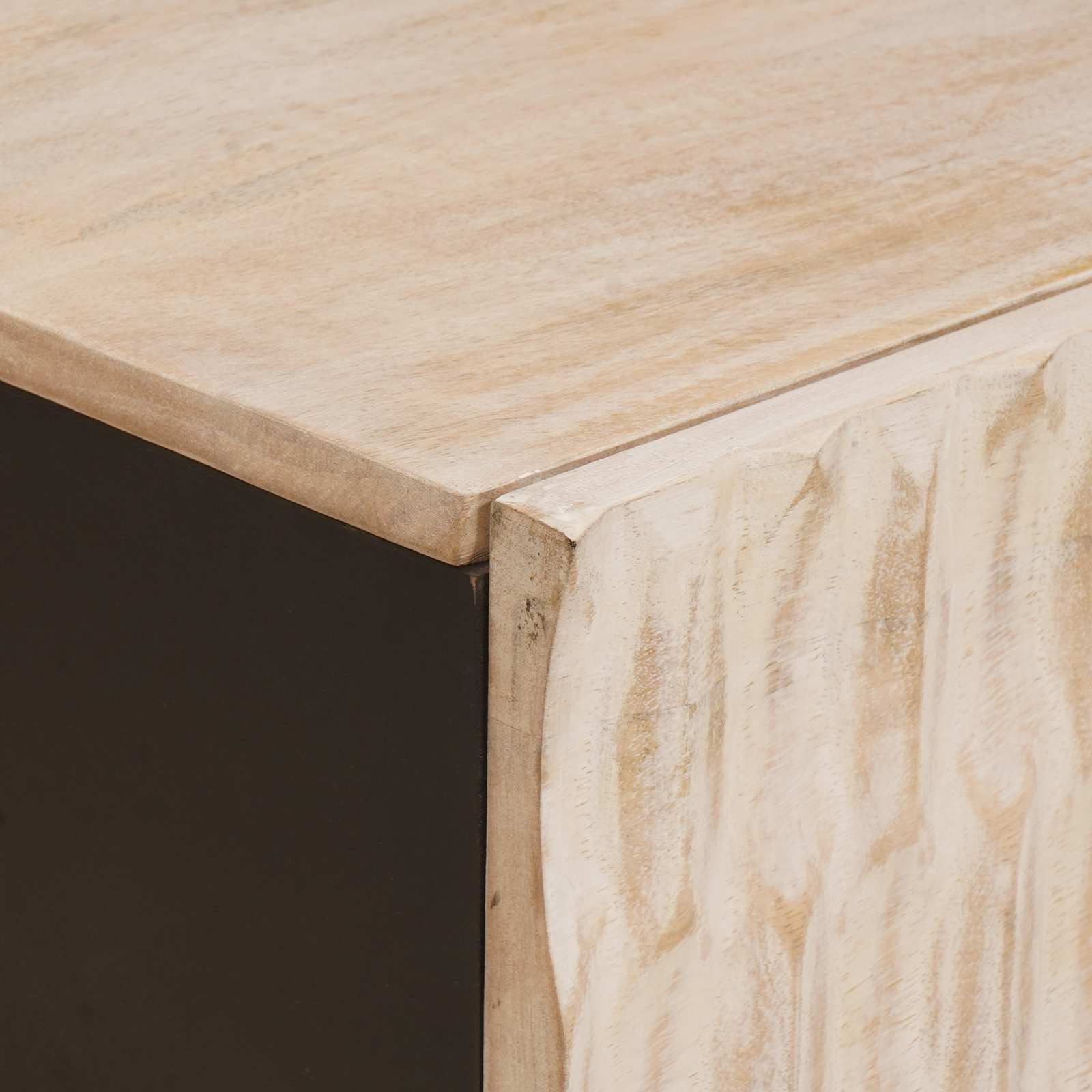Salontafel Wit 100 x 54 x 40 cm Massief Mango Hout is nu te koop bij PeponiXL, paradijselijk wonen!