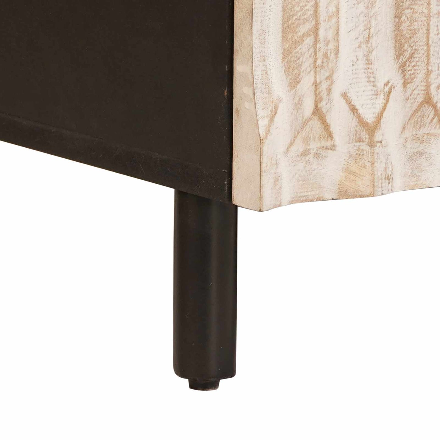 Salontafel Wit 100 x 54 x 40 cm Massief Mango Hout is nu te koop bij PeponiXL, paradijselijk wonen!