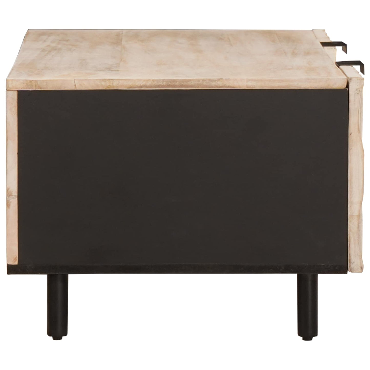 Salontafel Wit 100 x 54 x 40 cm Massief Mango Hout is nu te koop bij PeponiXL, paradijselijk wonen!