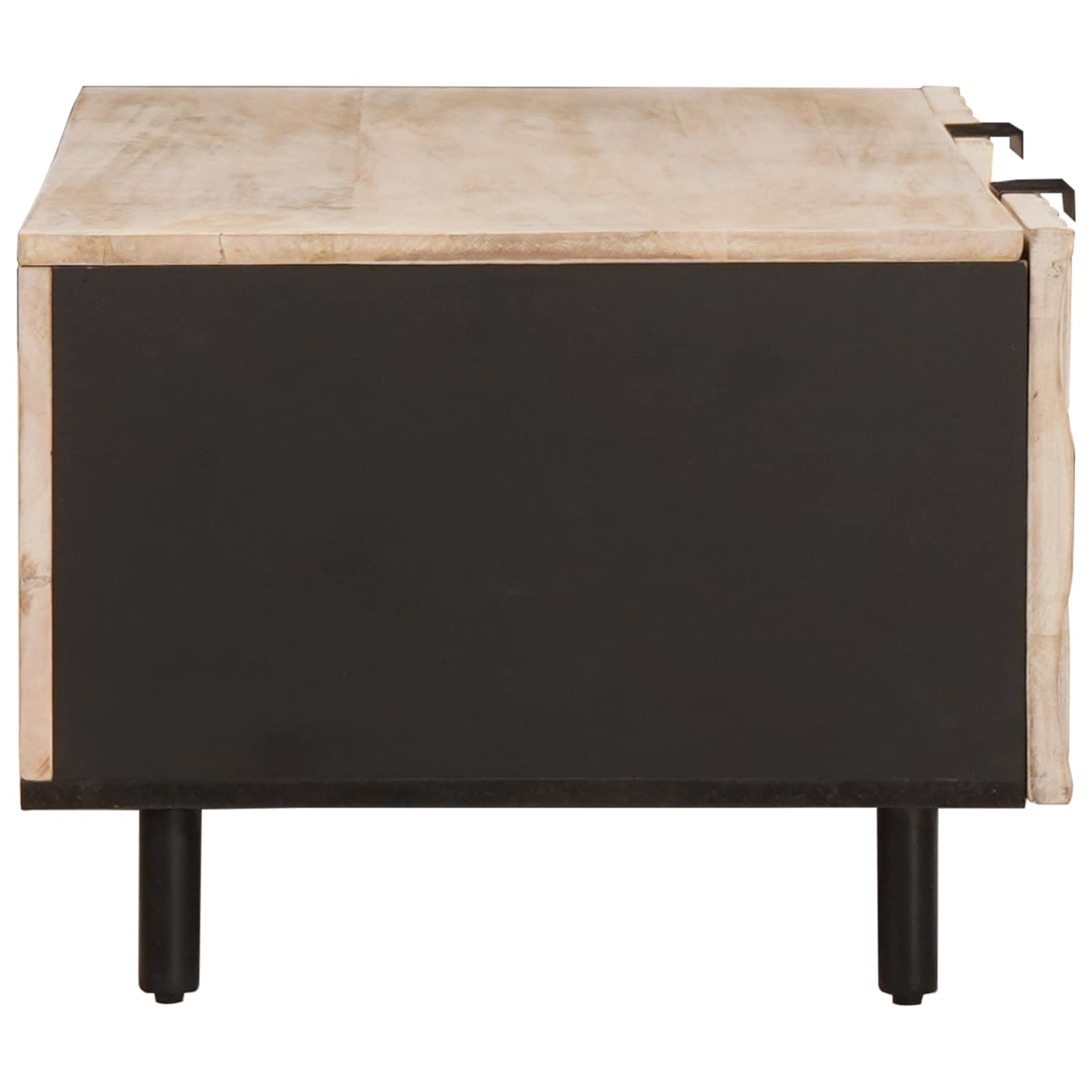 Salontafel Wit 100 x 54 x 40 cm Massief Mango Hout is nu te koop bij PeponiXL, paradijselijk wonen!