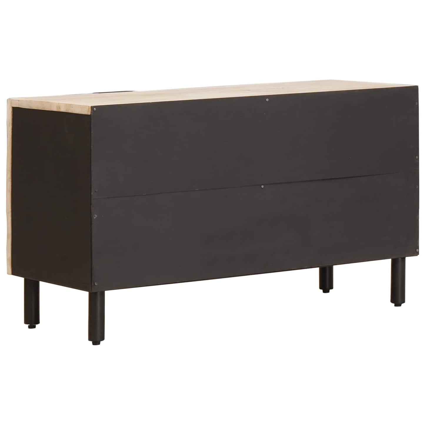 TV-kast Witte Was Afwerking 80 x 33 x 46 cm Massief Mango Hout is nu te koop bij PeponiXL, paradijselijk wonen!