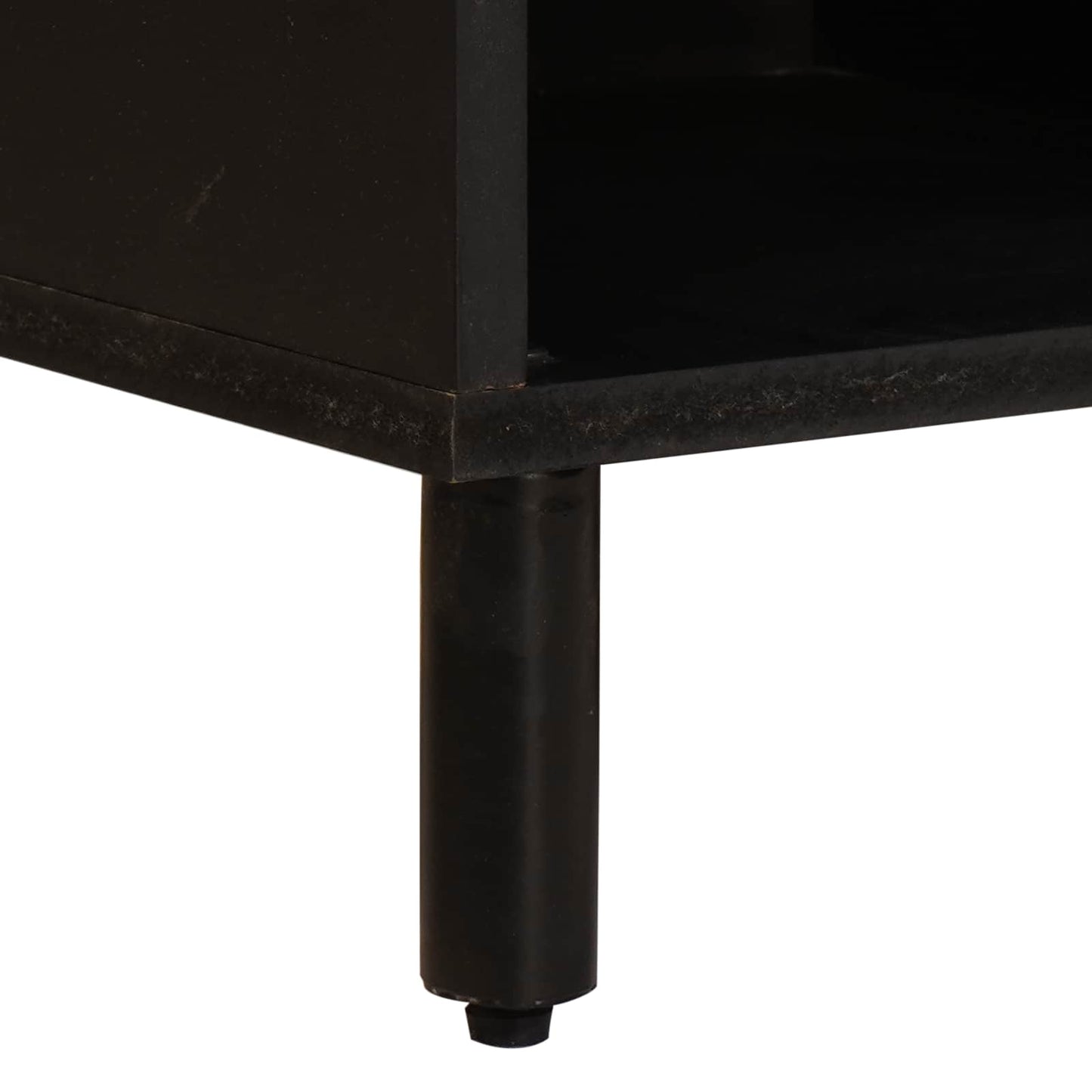 TV-kast Witte Was Afwerking 80 x 33 x 46 cm Massief Mango Hout is nu te koop bij PeponiXL, paradijselijk wonen!