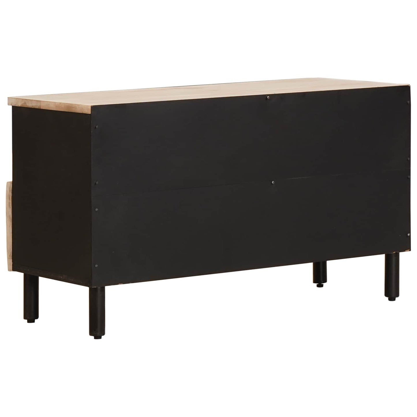 TV-kast Witte Was Afwerking 80 x 33 x 46 cm Massief Mango Hout is nu te koop bij PeponiXL, paradijselijk wonen!