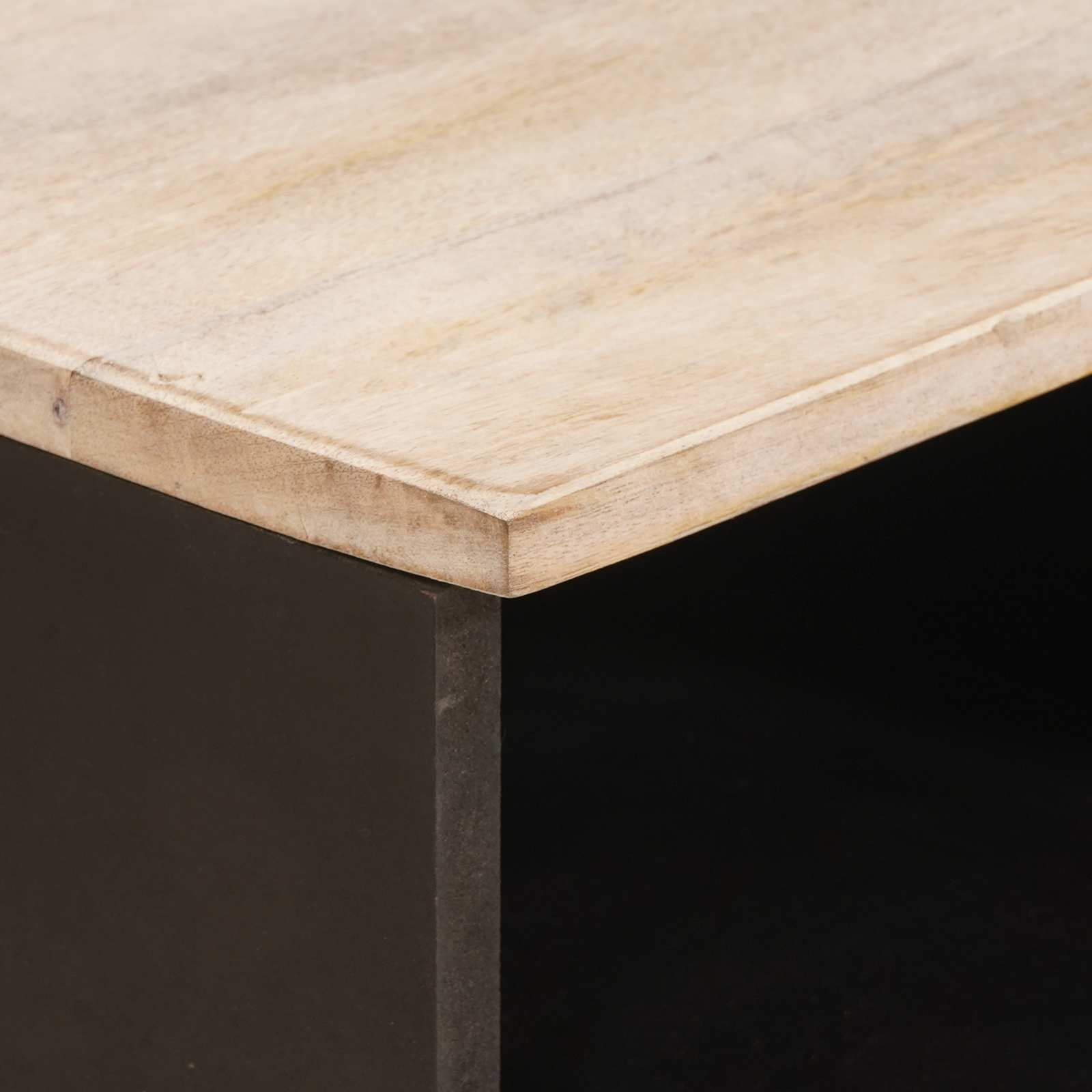 TV-kast Witte Was Afwerking 100 x 33 x 46 cm Massief Mango Hout is nu te koop bij PeponiXL, paradijselijk wonen!