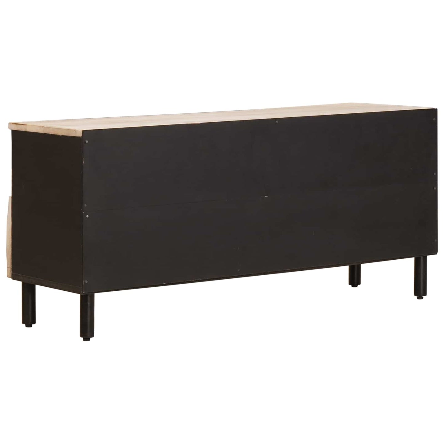 TV-kast Witte Was Afwerking 100 x 33 x 46 cm Massief Mango Hout is nu te koop bij PeponiXL, paradijselijk wonen!