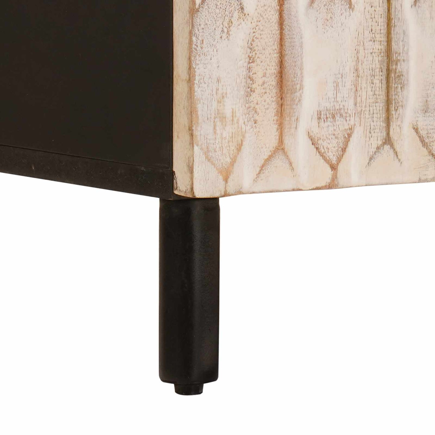 Badkamer wastafelkast Wit 62 x 33 x 58 cm Massief Mango Hout is nu te koop bij PeponiXL, paradijselijk wonen!