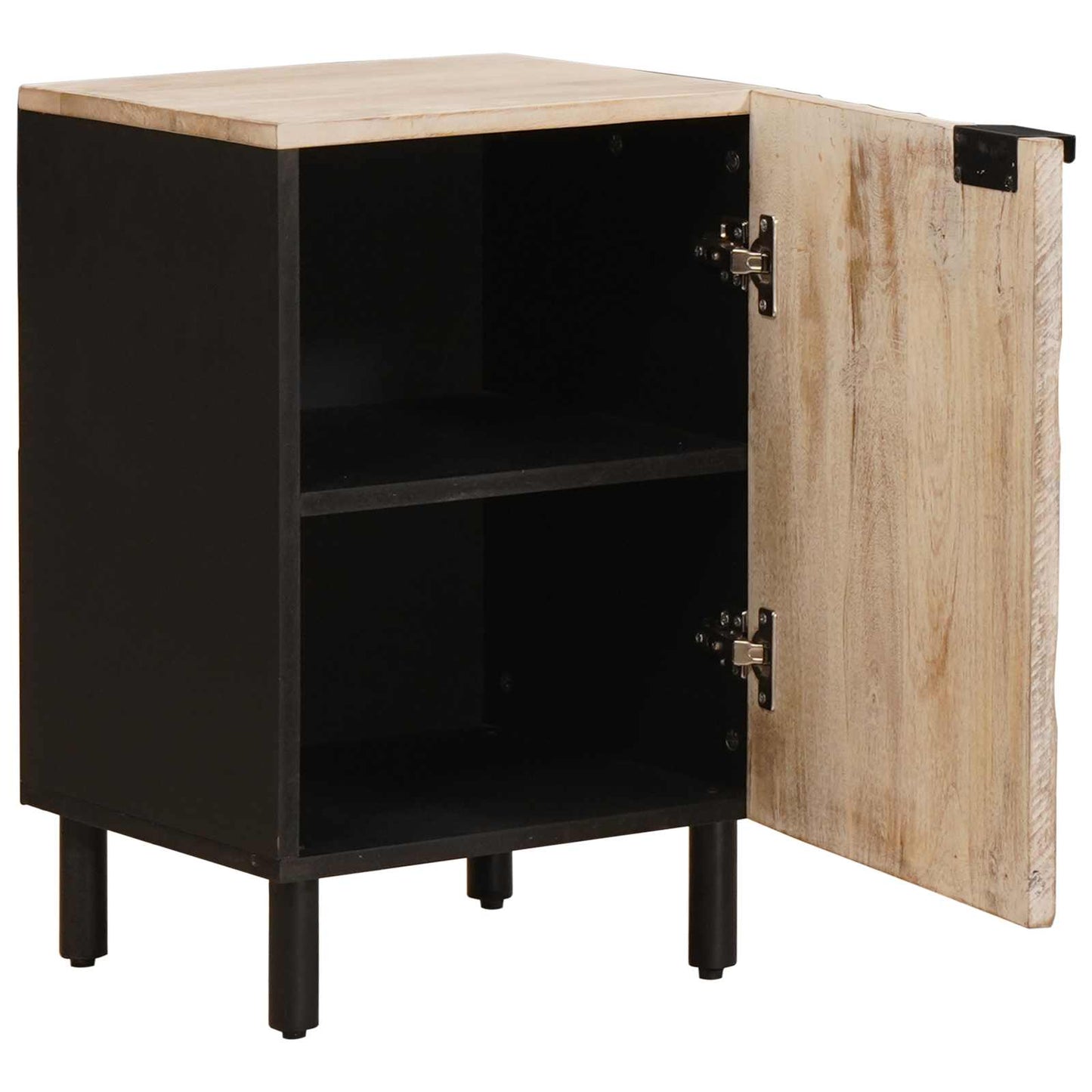 Badkamerkast met plank Wit 38 x 33 x 58 cm Massief Mango Hout is nu te koop bij PeponiXL, paradijselijk wonen!