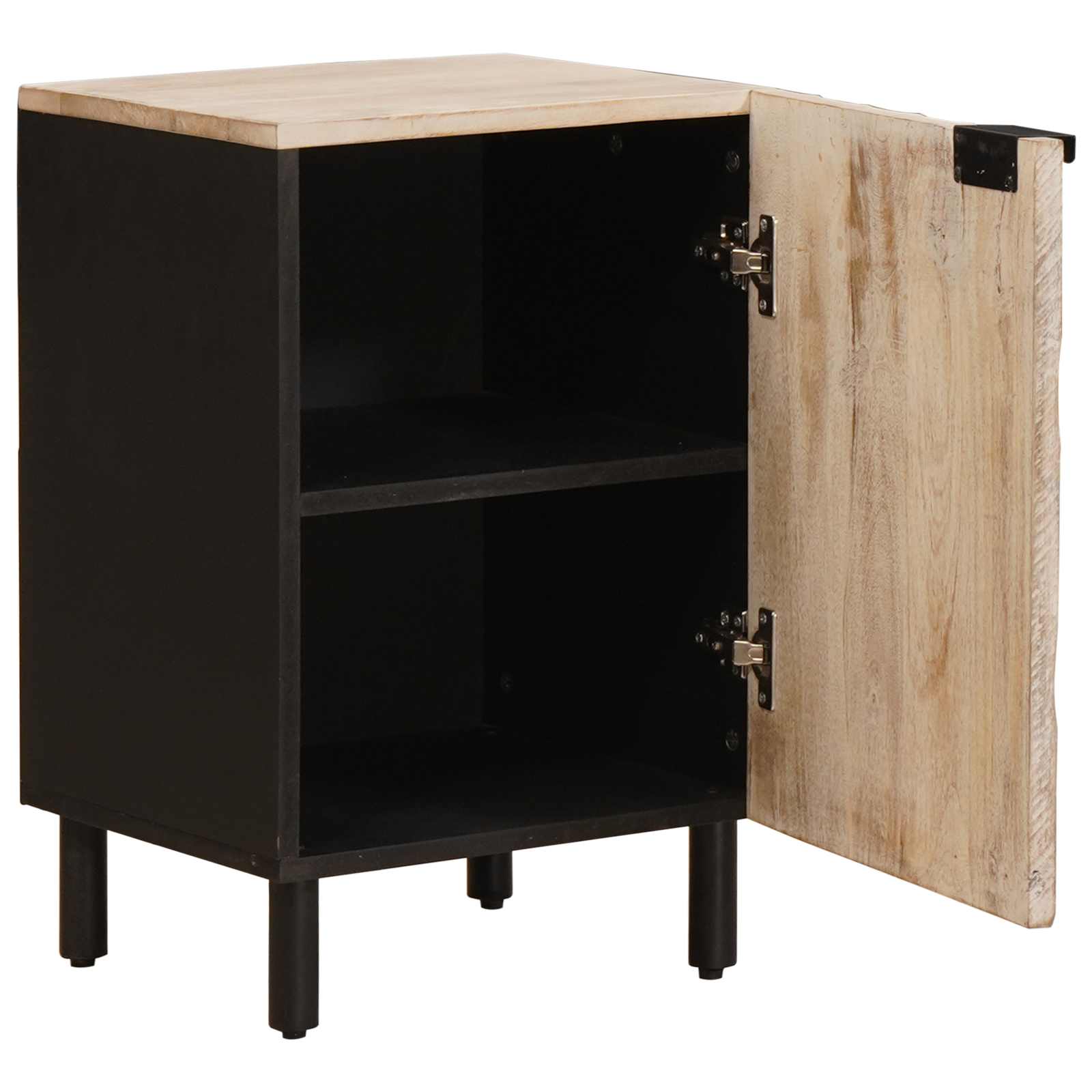 Badkamerkast met plank Wit 38 x 33 x 58 cm Massief Mango Hout is nu te koop bij PeponiXL, paradijselijk wonen!