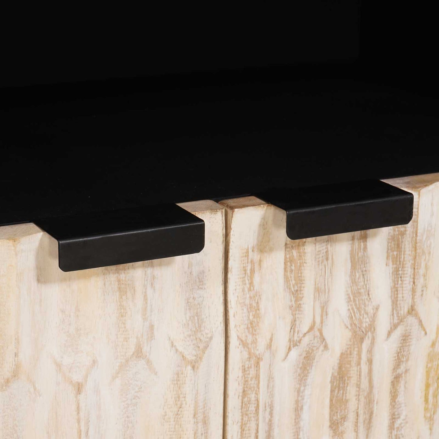 Dressoir Witte Was Afwerking 60 x 33 x 75 cm Massief Mango Hout is nu te koop bij PeponiXL, paradijselijk wonen!