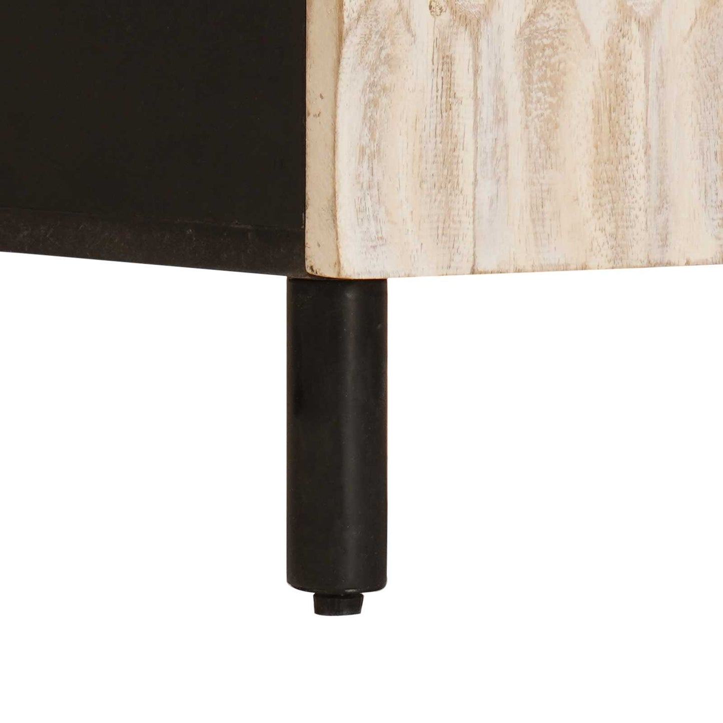 Dressoir Witte Was Afwerking 60 x 33 x 75 cm Massief Mango Hout is nu te koop bij PeponiXL, paradijselijk wonen!