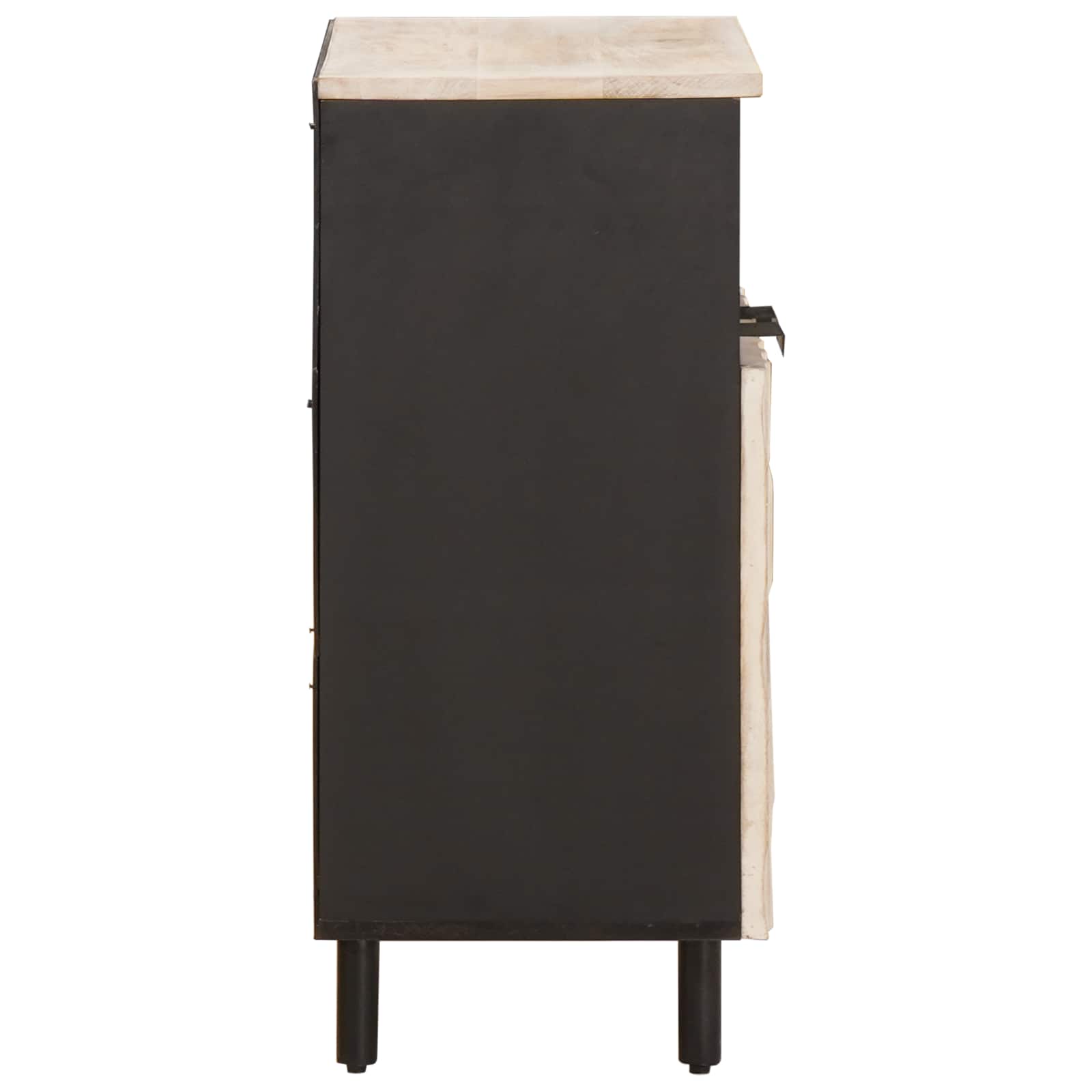 Dressoir Witte Was Afwerking 60 x 33 x 75 cm Massief Mango Hout is nu te koop bij PeponiXL, paradijselijk wonen!