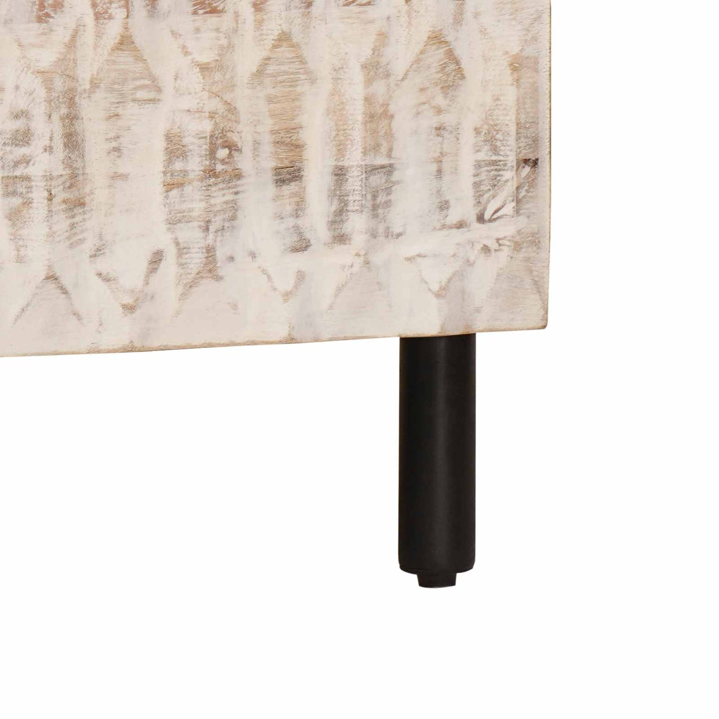 Dressoir Witte Was Afwerking 80 x 33 x 75 cm Massief Mango Hout is nu te koop bij PeponiXL, paradijselijk wonen!