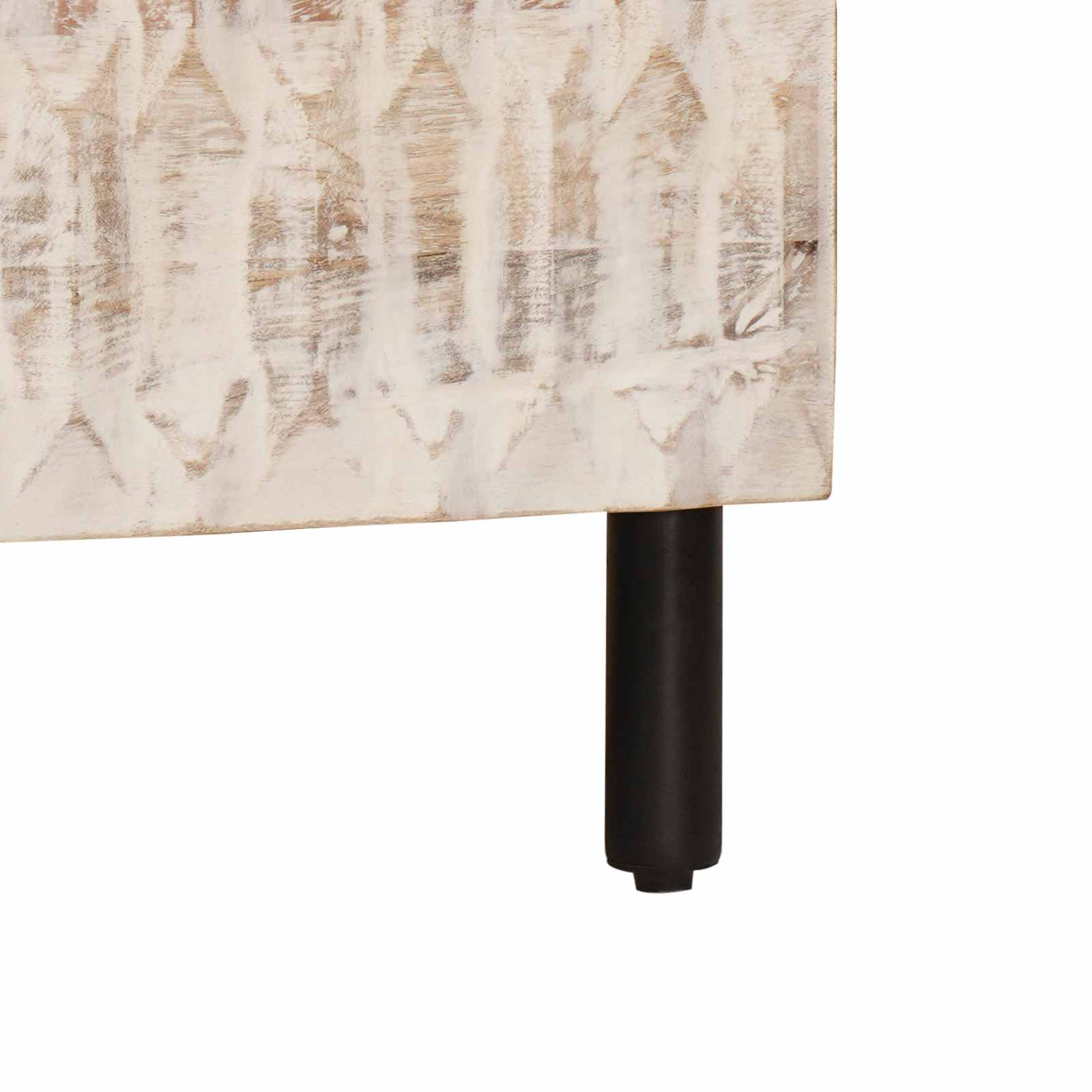 Dressoir Witte Was Afwerking 80 x 33 x 75 cm Massief Mango Hout is nu te koop bij PeponiXL, paradijselijk wonen!