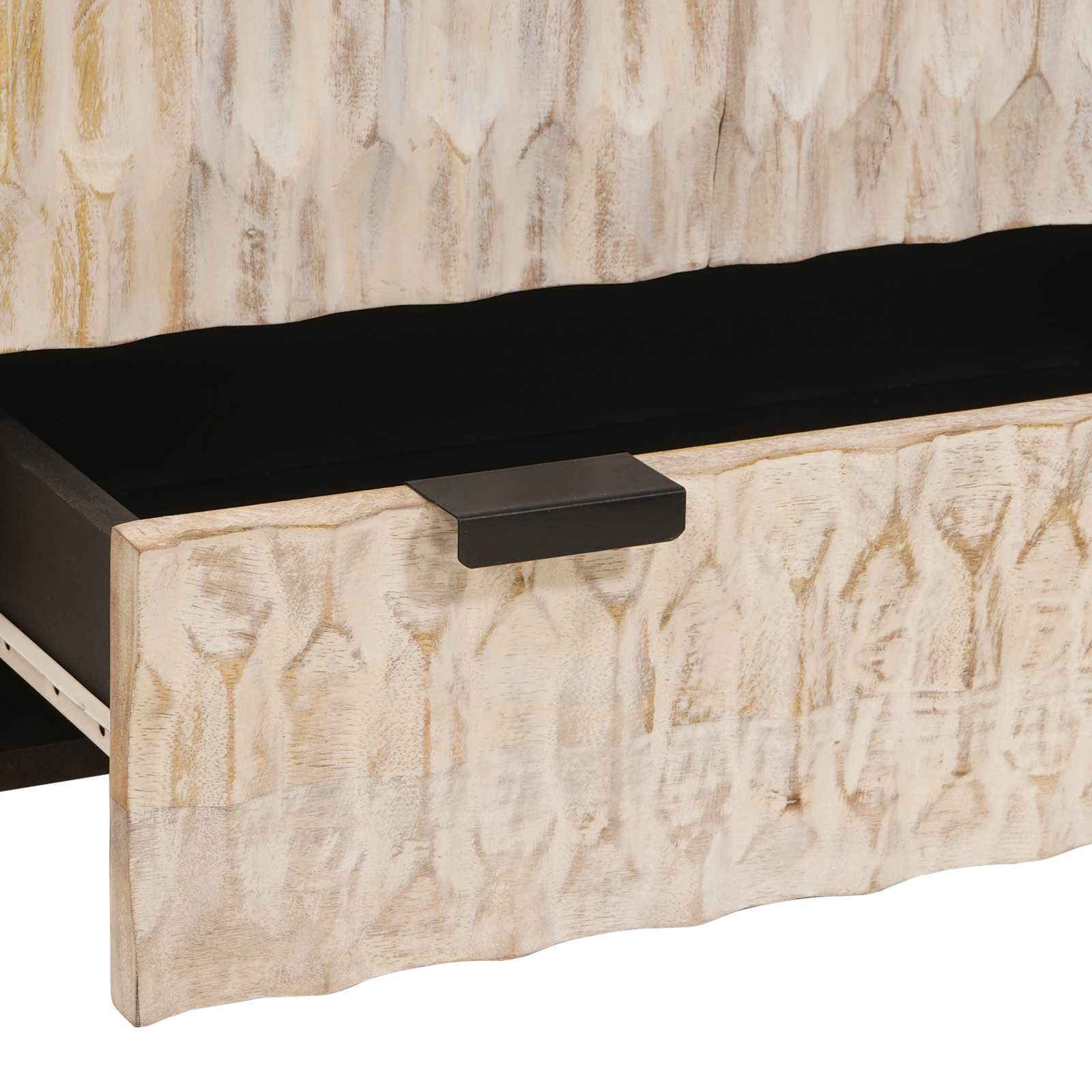 Hoge kast met lade Witte Was Afwerking 60 x 33 x 100 cm is nu te koop bij PeponiXL, paradijselijk wonen!