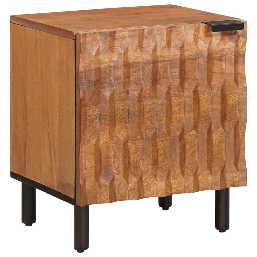 Nachtkastje Bruin 40 x 33 x 46 cm Massief Mango Hout is nu te koop bij PeponiXL, paradijselijk wonen!