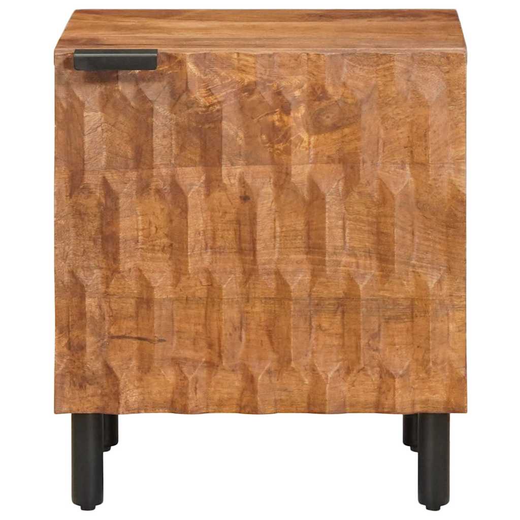 Nachtkastje Bruin 40 x 33 x 46 cm Massief Mango Hout is nu te koop bij PeponiXL, paradijselijk wonen!