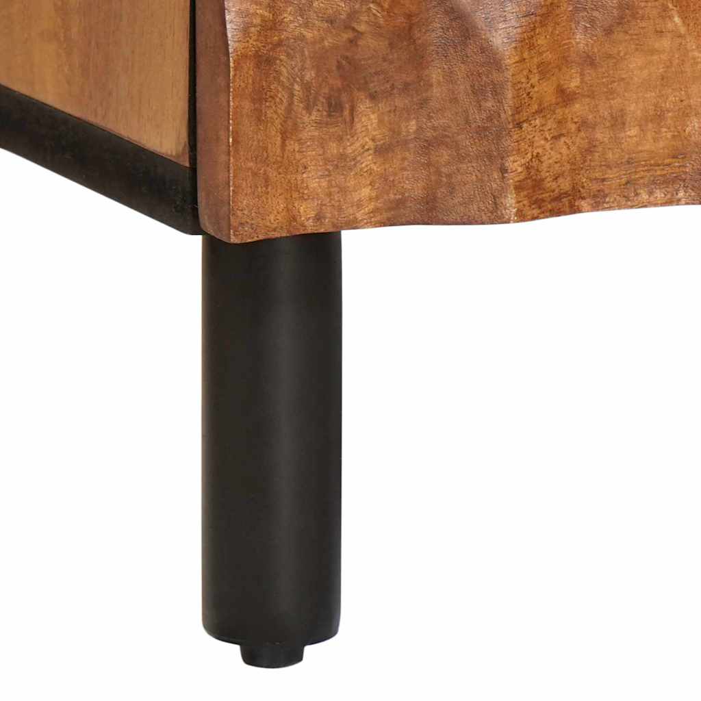 Nachtkastje 2 pcs Bruin 40 x 33 x 46 cm Massief Mango Hout is nu te koop bij PeponiXL, paradijselijk wonen!