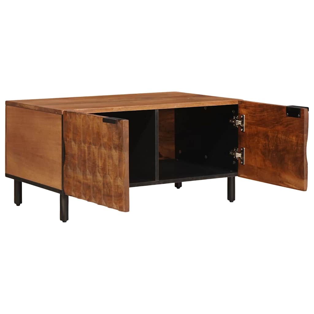 Salontafel Bruin 80 x 50 x 40 cm Massief Mango Hout is nu te koop bij PeponiXL, paradijselijk wonen!