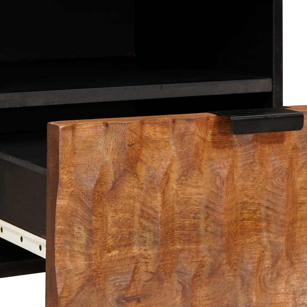 Nachtkastje met lade Bruin 40 x 33 x 46 cm Massief Mango Hout is nu te koop bij PeponiXL, paradijselijk wonen!