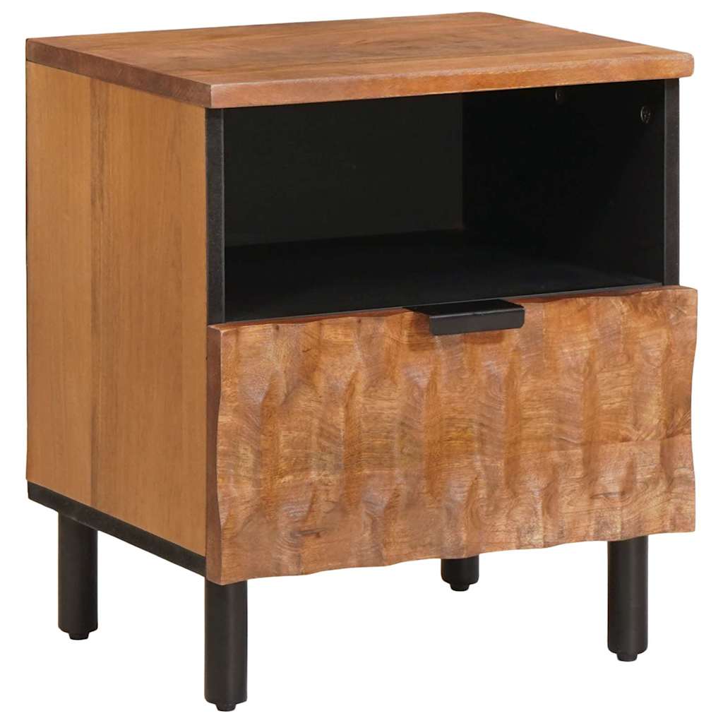 Nachtkastje met lade Bruin 40 x 33 x 46 cm Massief Mango Hout is nu te koop bij PeponiXL, paradijselijk wonen!