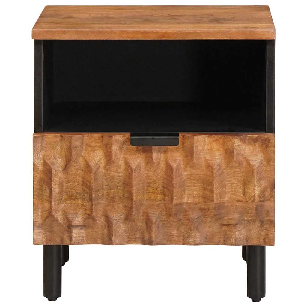 Nachtkastje met lade Bruin 40 x 33 x 46 cm Massief Mango Hout is nu te koop bij PeponiXL, paradijselijk wonen!