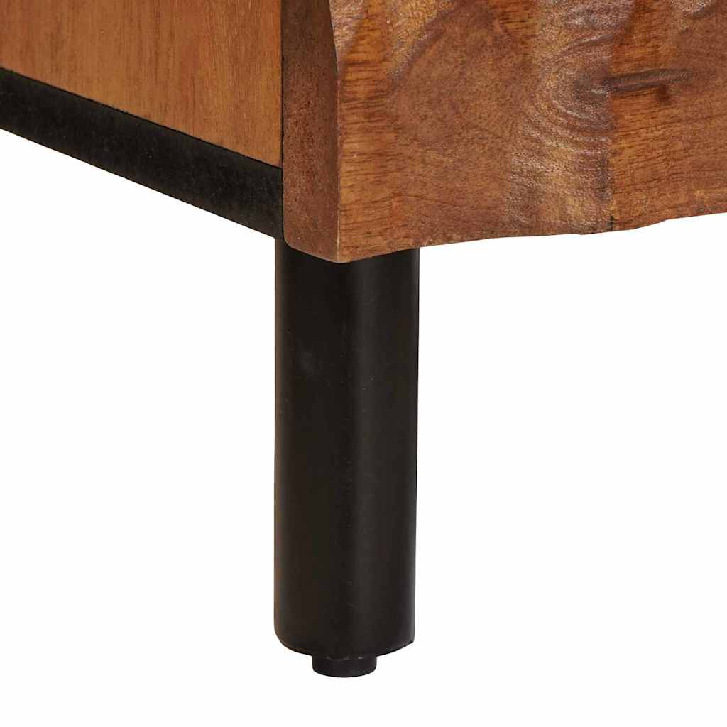 Nachtkastje 2 pcs Bruin 40 x 33 x 46 cm Massief Mango Hout is nu te koop bij PeponiXL, paradijselijk wonen!