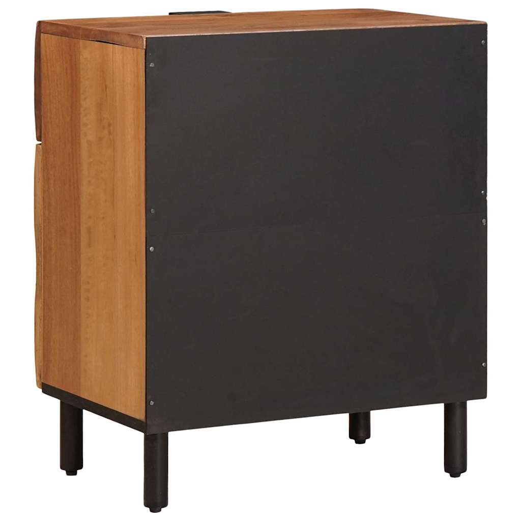 Nachtkastje met lade Bruin 50 x 33 x 60 cm Massief Mango Hout is nu te koop bij PeponiXL, paradijselijk wonen!
