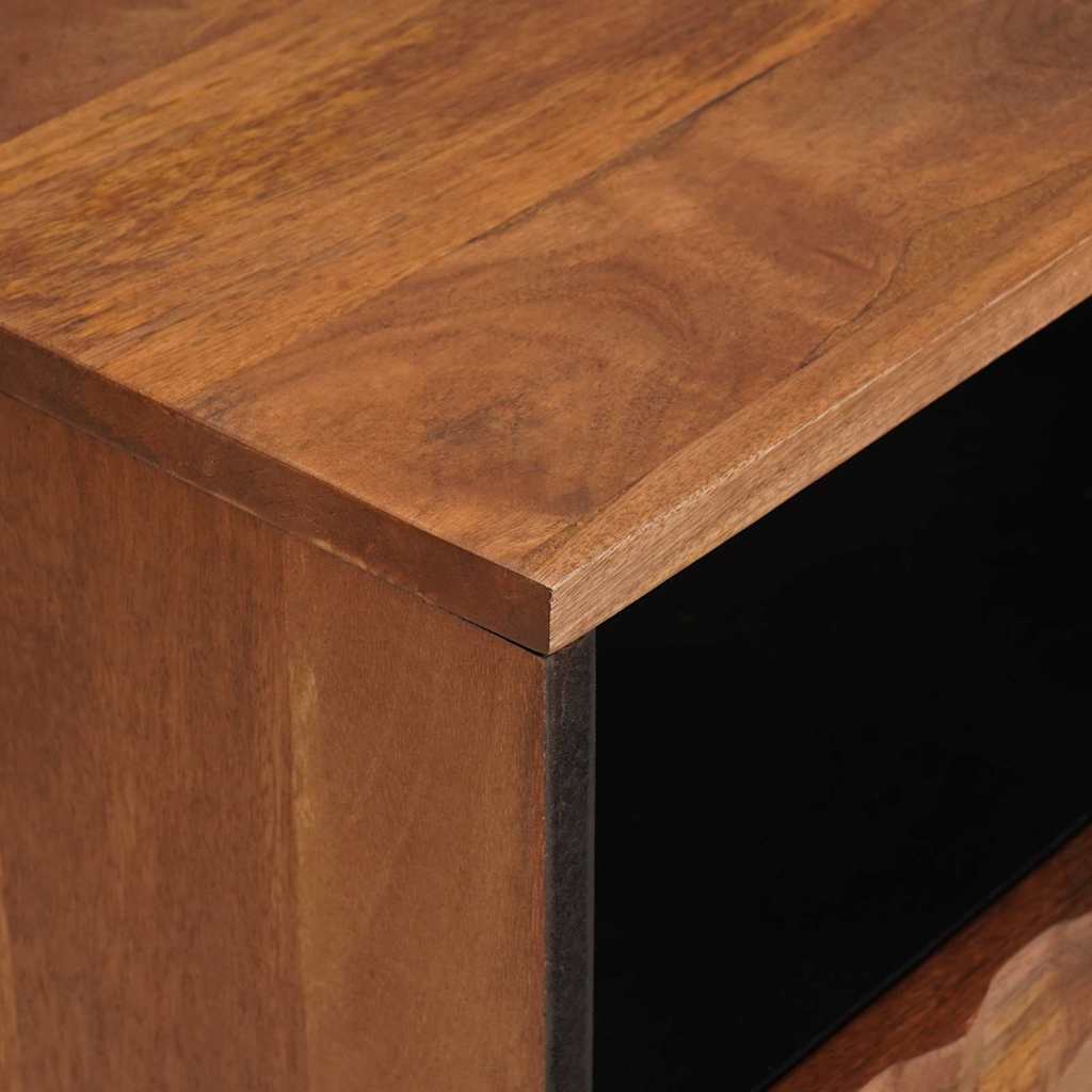 Nachtkastje met lade Bruin 50 x 33 x 62 cm Massief Mango Hout is nu te koop bij PeponiXL, paradijselijk wonen!