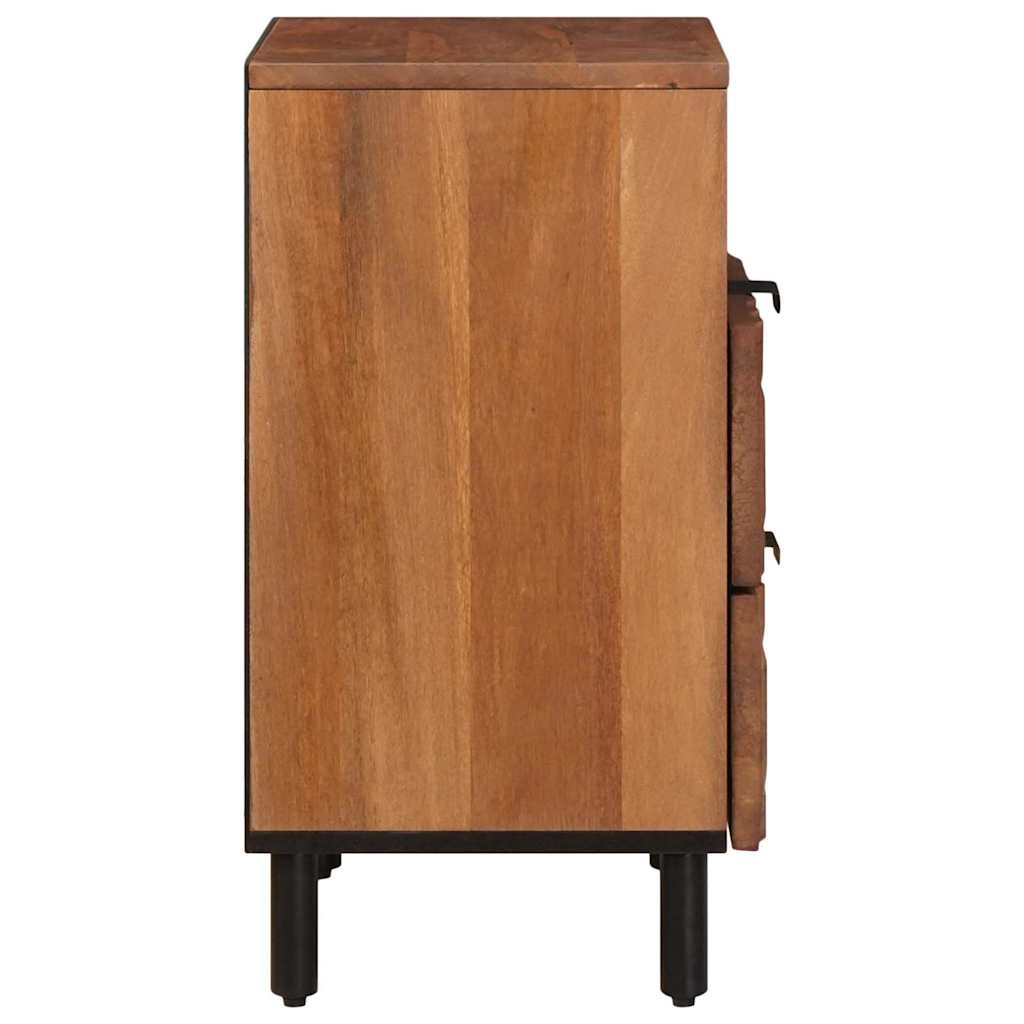 Nachtkastje met lade Bruin 50 x 33 x 62 cm Massief Mango Hout is nu te koop bij PeponiXL, paradijselijk wonen!