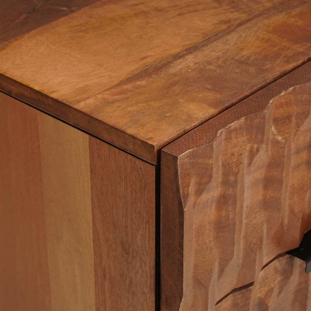 Nachtkastje met lade Bruin 50 x 33 x 60 cm Massief Mango Hout is nu te koop bij PeponiXL, paradijselijk wonen!
