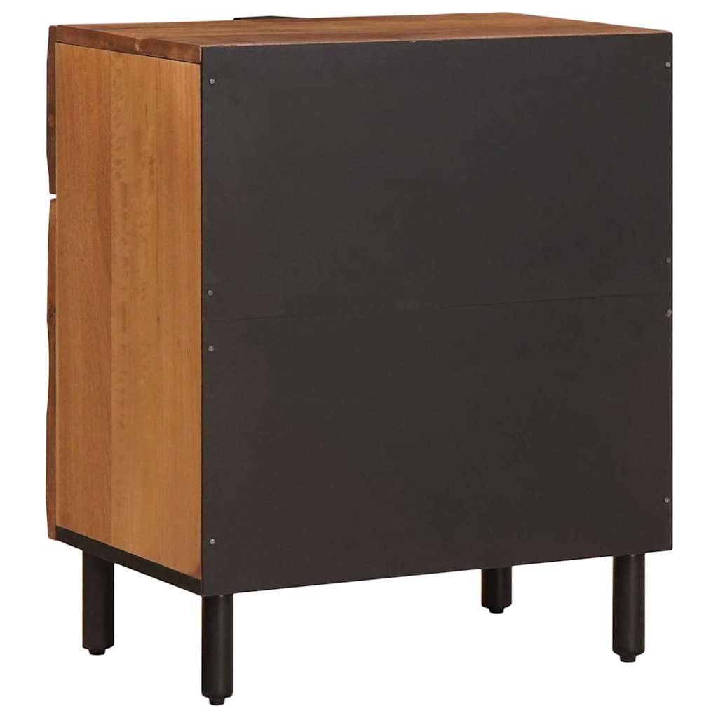 Nachtkastje met lade Bruin 50 x 33 x 60 cm Massief Mango Hout is nu te koop bij PeponiXL, paradijselijk wonen!