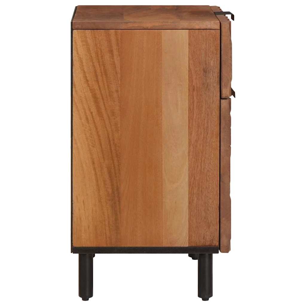 Nachtkastje met lade Bruin 50 x 33 x 60 cm Massief Mango Hout is nu te koop bij PeponiXL, paradijselijk wonen!